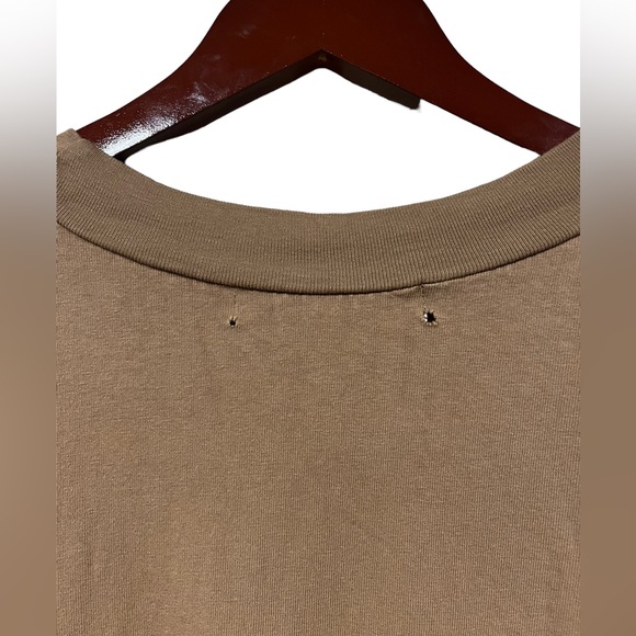 tan + lines medium size Long sleeved cropped tee in brown - Picture 5 of 5